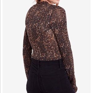 Free people cheetah Top